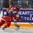 ST. CATHARINES, CANADA - JANUARY 11: Russia's Yekaterina Lobova #28 moves the puck past Czech Republic's Barbora Patockova #10 during preliminary round action at the 2016 IIHF Ice Hockey U18 Women's World Championship. (Photo by Francois Laplante/HHOF-IIHF Images)

